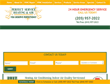 Tablet Screenshot of perfecthvac.com